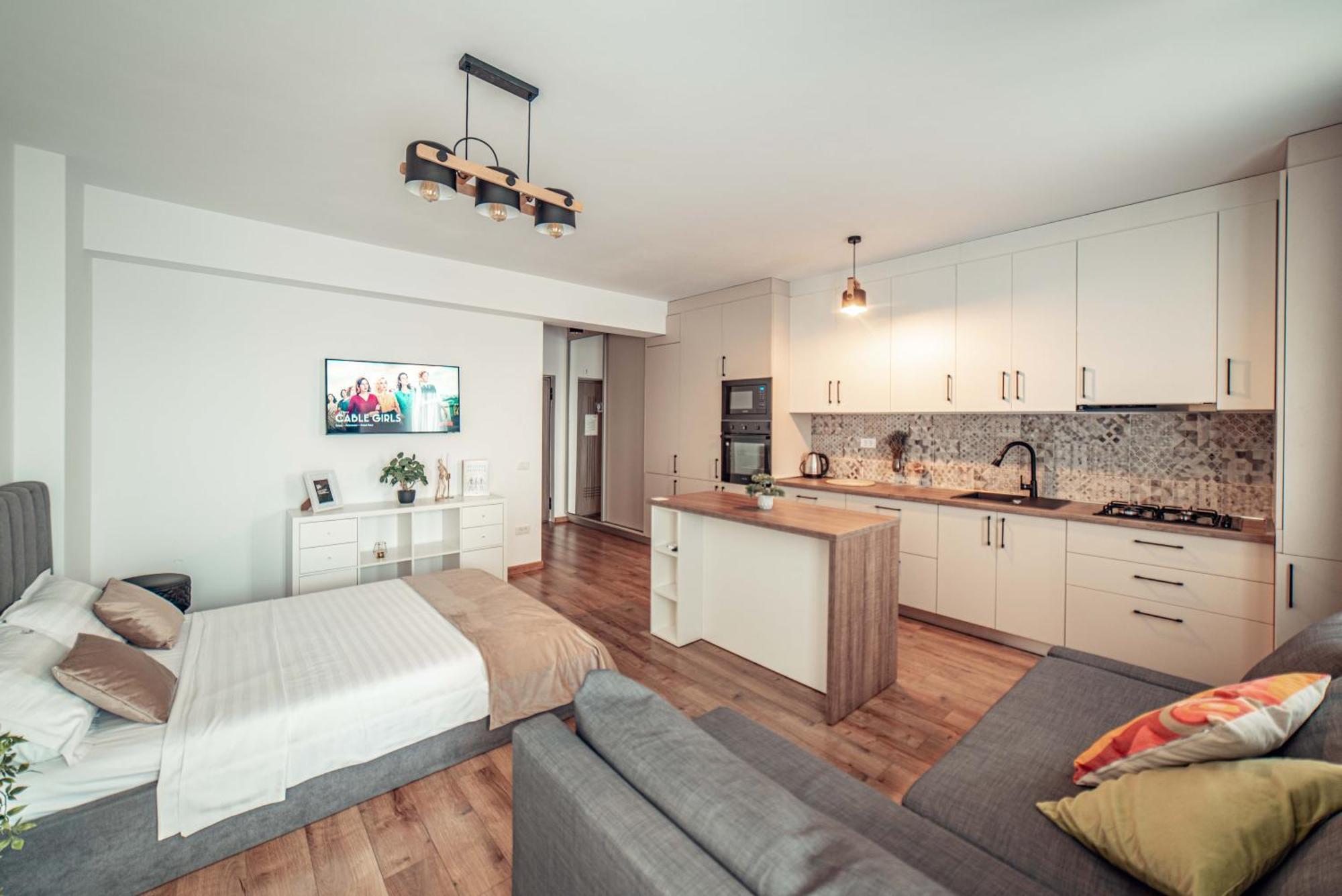 Apartmán Cozy Studio - Palas Mall Iasi Exteriér fotografie